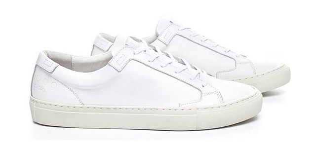 white basic sneakers