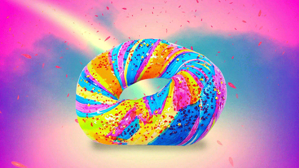You Have to See the Prettiest Bagel in the World