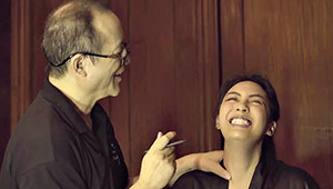 Watch: Dominique Cojuangco Gets Her Dad To Do Her Makeup