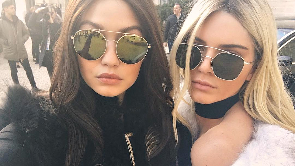 Kendall Jenner And Gigi Hadid Swapped 'dos For The Balmain Fall 2016 Show