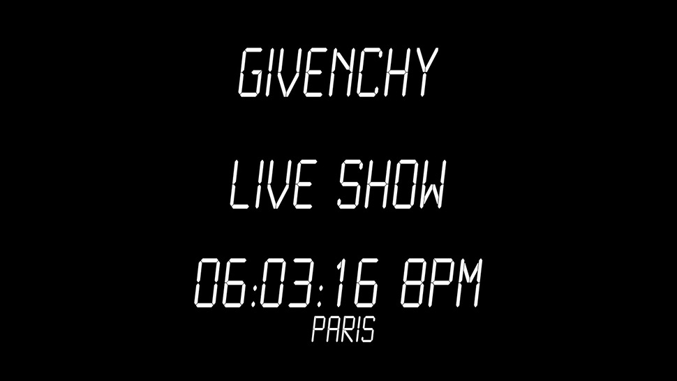 Watch The Givenchy Show Live At Paris Fashion Week