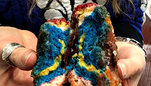 Watch: New Yorkers Are Lining Up For This Rainbow Donut