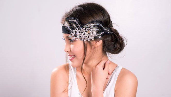 Flapper Flair: An Elegant 'do Without A Touch Of Hair Product