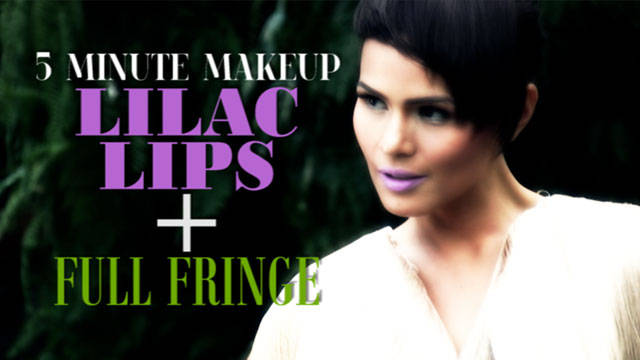 Lilac Lips + Full Fringe