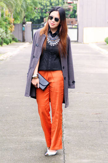 Burnt Orange Overlap Pants – Style Me Luxe