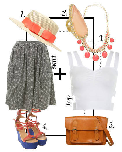 Personal Stylist: Cropped Top And Skirt