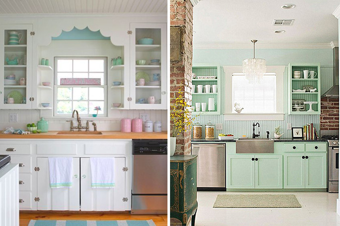4 Pretty Pastel-Colored Kitchens You'd Love To Have at Home | RL