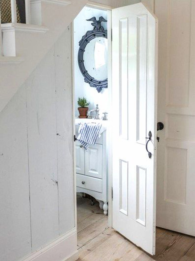 Expert Advice: Building A Powder Room Under The Stairs | RL