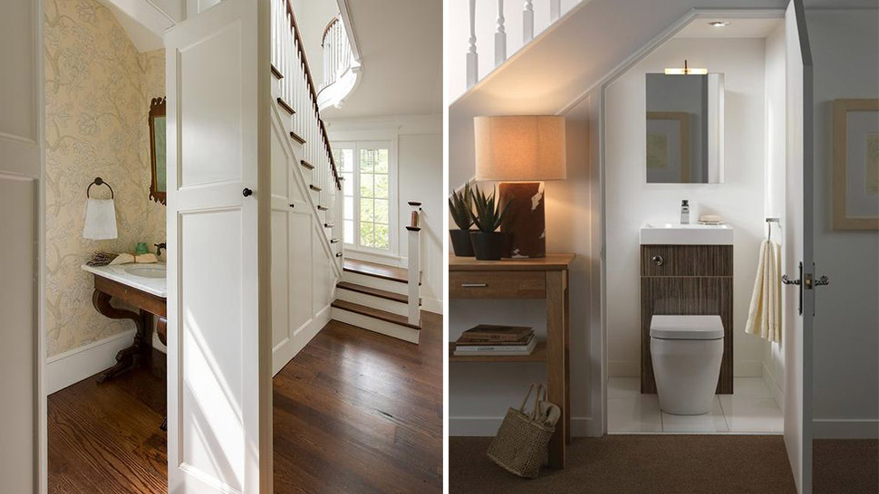 Expert Advice: Building A Powder Room Under The Stairs