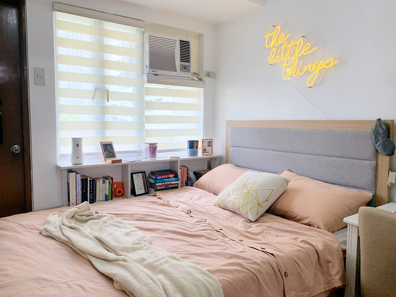 pinterest-worthy bedroom in small condo unit