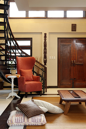 modern tropical design fused with lucky finds in a filipino inspired residence
