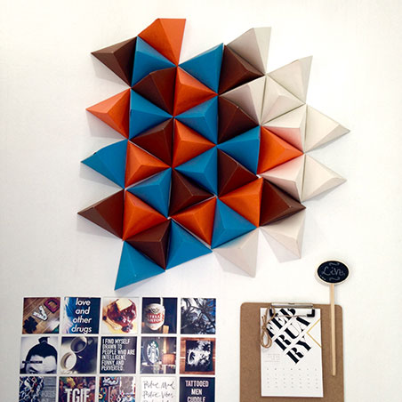 DIY: 3D Geometric Wall Art Diy: 3D Geometric Wall Art