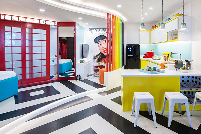 Comic Book Inspired Style For A 24sqm Unit In Makati