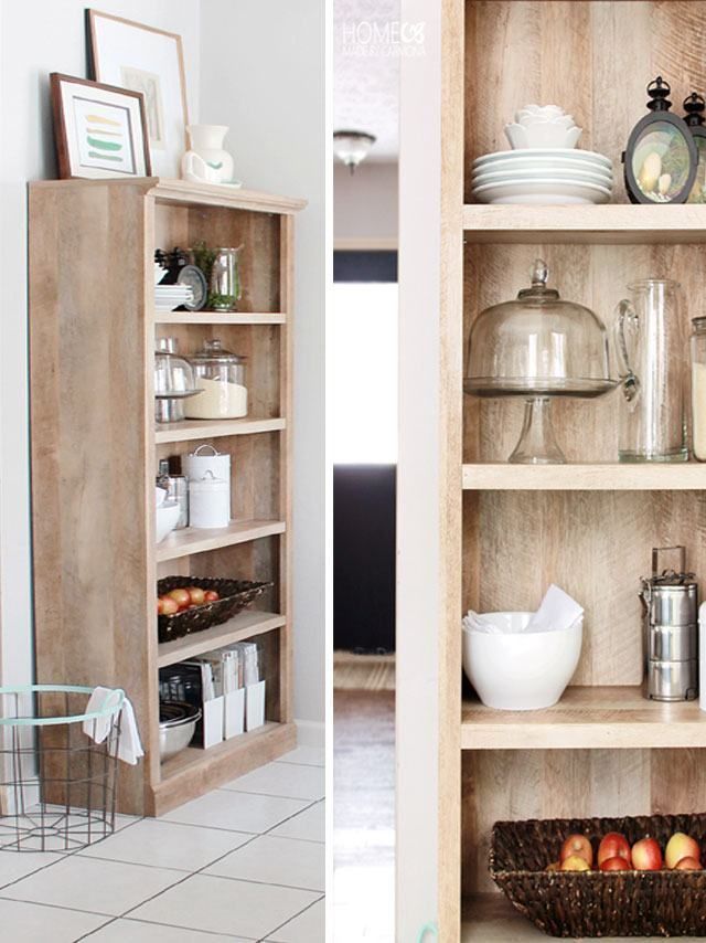 Create A Kitchen Pantry Without An Actual Pantry Cabinet