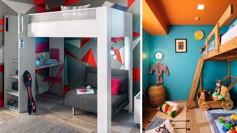 واضح مشهور المسرح Bunk Bed With Study, Loft Bed Ideas For Small Rooms Philippines