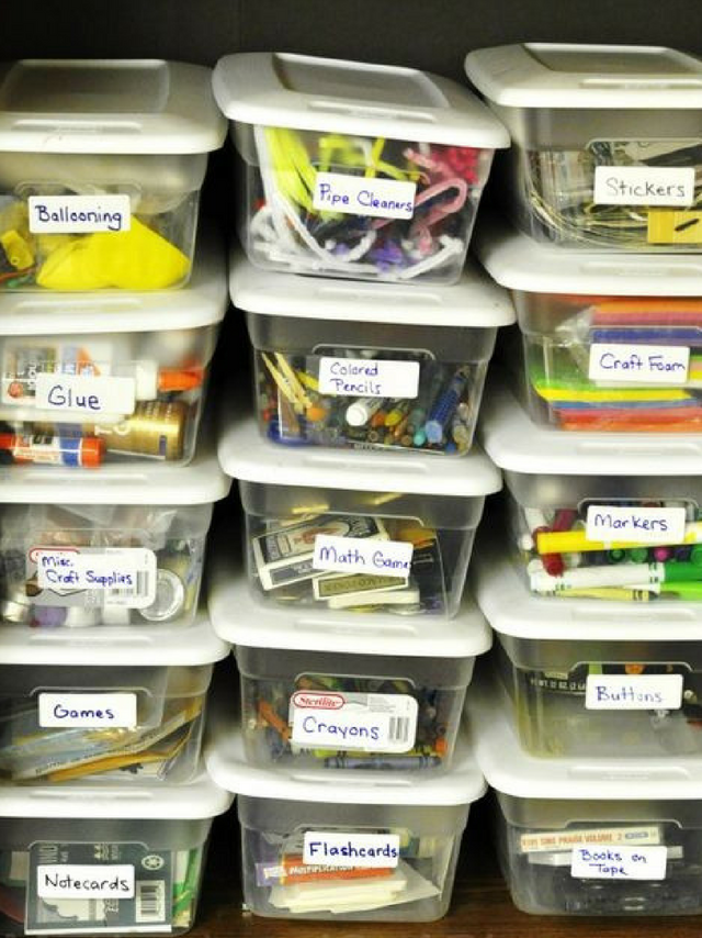 How to Organize School Supplies at Home
