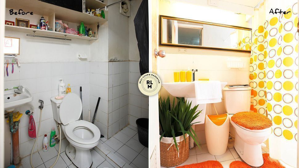 These 5 Tiny Bathroom Makeovers Show, Bathroom Makeover Before And After Photoshoot