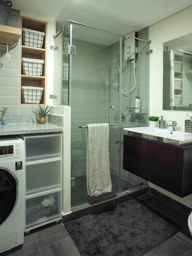 Creating A Laundry Area In Small Bathroom - Small Bathroom Laundry Renovation Ideas Philippines