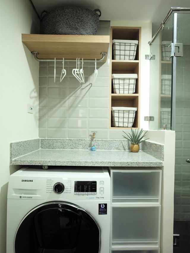 Creating A Laundry Area In Small Bathroom - Small Bathroom Laundry Renovation Ideas Philippines