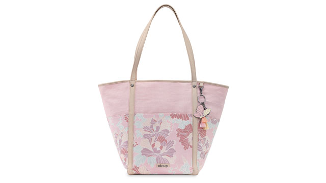 Sakroots Pink Petal Blossom Large Smartphone Crossbody Bag