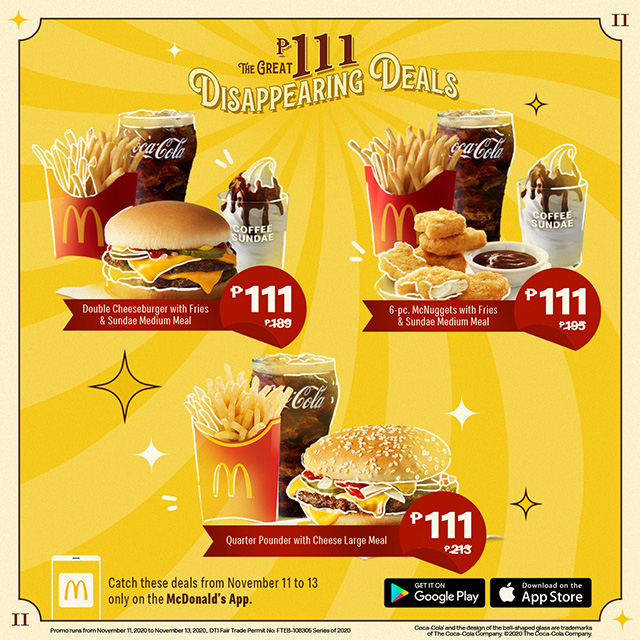 Catch These Big 11.11 Deals on the McDonald’s App Before They Disappear