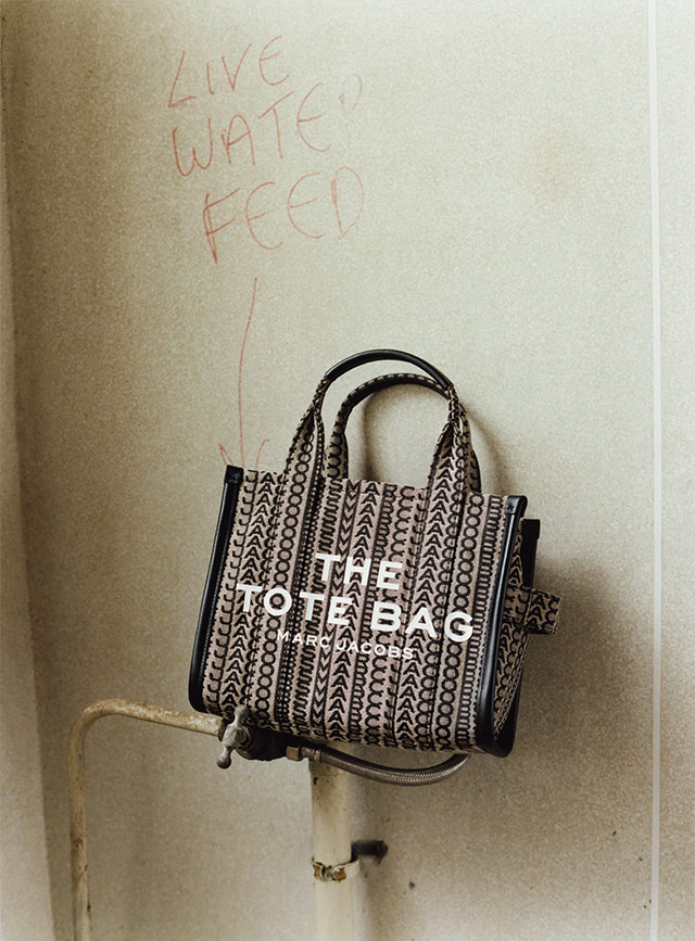Marc Jacobs Beige The Monogram Mini Tote Bag