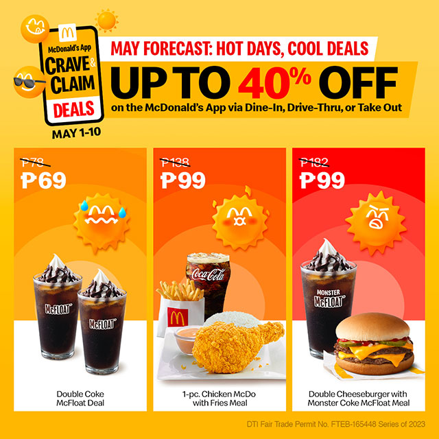 Keep It Cool Up to 40 Off with McDonald's App Crave & Claim Deals