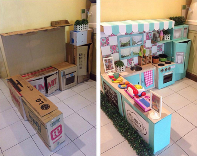 Mom Who Made the Play Kitchen Tells Us She Worked on It for a Week