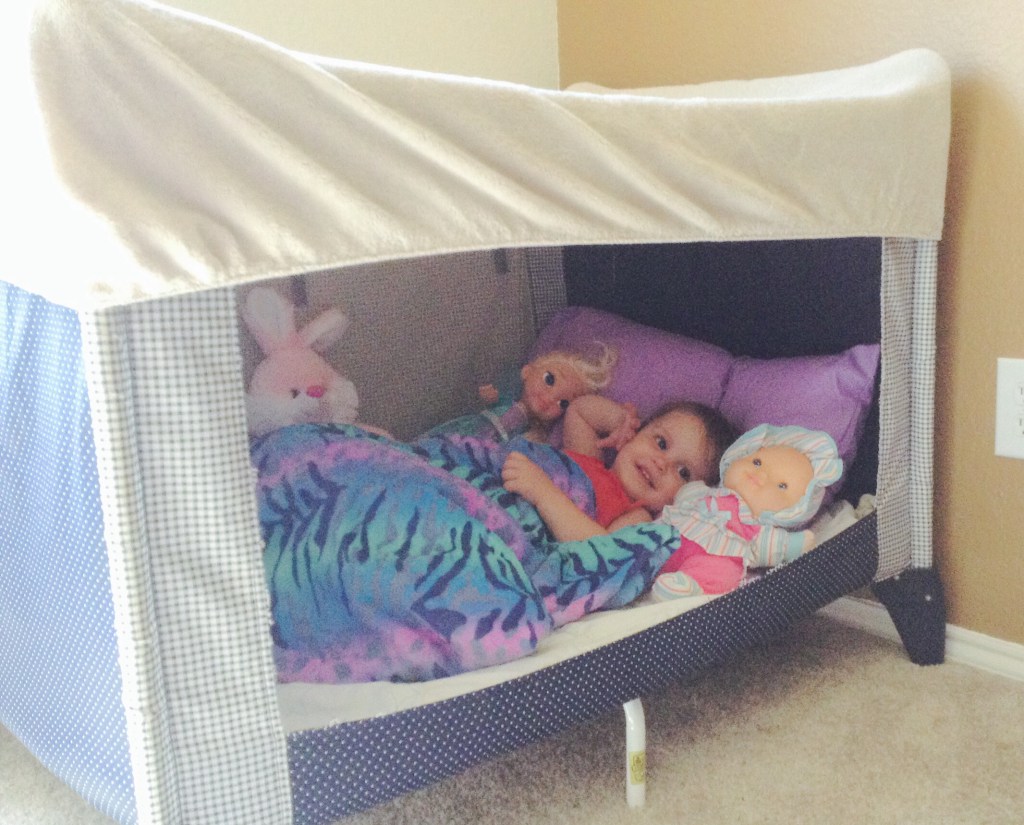 turning playpen into bed