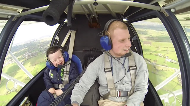 It's Pure Joy When Pilot Takes Little Brother Flying for the First Time