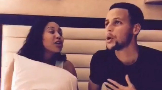 This Made Our Day: Stephen Curry and Wife Ayesha Dubsmash Frozen's Love Is An Open Door