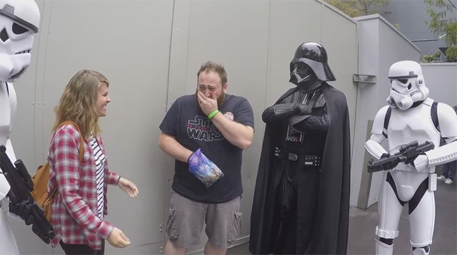 This Made Our Day: Wife Tells Her Husband She's Pregnant, With the Help of Darth Vader