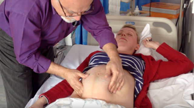 Watch This Doctor Turn a Breech Baby to a Head-Down Position