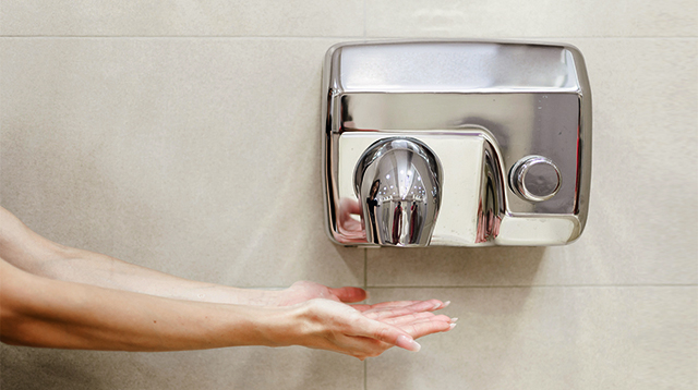 You May Want to Skip the Hand Dryer When You Use a Public Bathroom