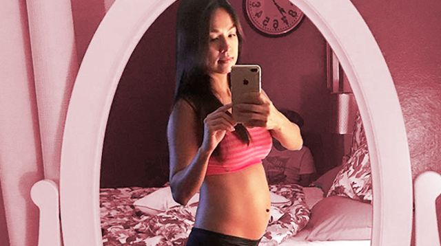 'PHAT Pregnant' Aubrey Miles Keeps Working Out Despite Morning Sickness