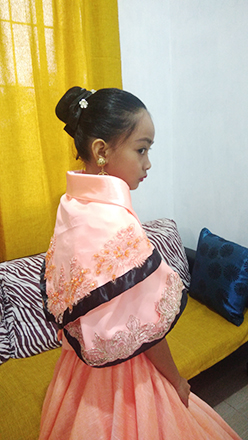 improvised filipiniana costume