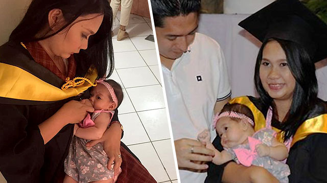 New Mom Nurses 2-Month-Old Baby on Graduation Day and Shuns Naysayers