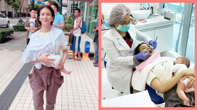 Rica Peralejo Breastfeeds in Public and While Having Her Teeth Cleaned!