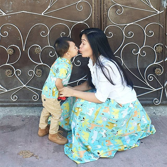 Mom and shop son twinning outfits