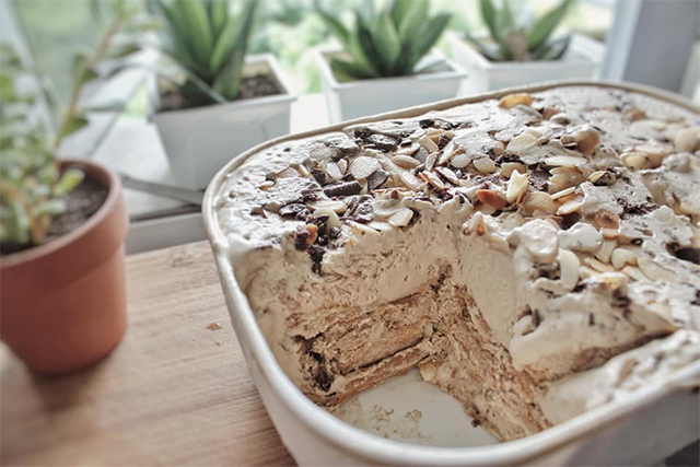 Flourless Chocolate Coffee Ice Cream Cake | Recipes