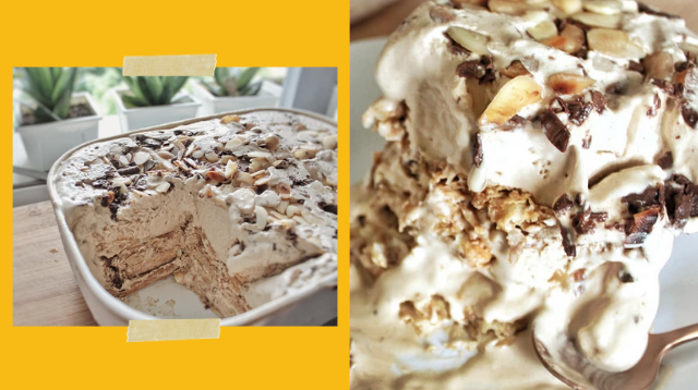 This Heavenly Coffee Crumble Ice Cream Cake Is So Easy To Make!