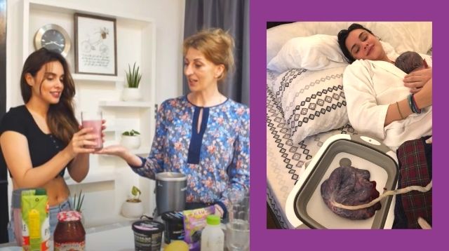 Max Collins And Doula Make Placenta Smoothie To Help Fight Stress, Postpartum Blues
