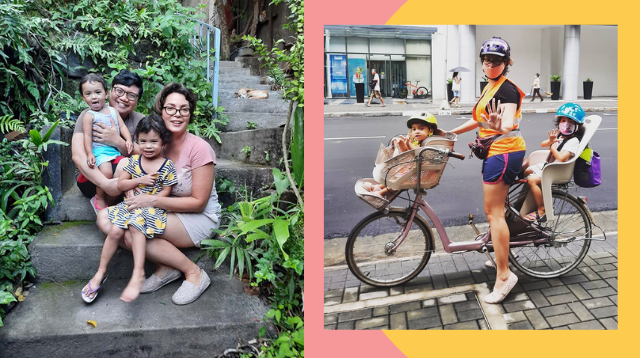Thanks To A Bike, Kids Have Their 'Pasyal,' And Mom Gets Errands Done At The Same Time