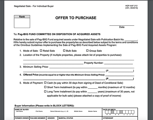 How To Buy A House Under PagIBIG Acquired Asset