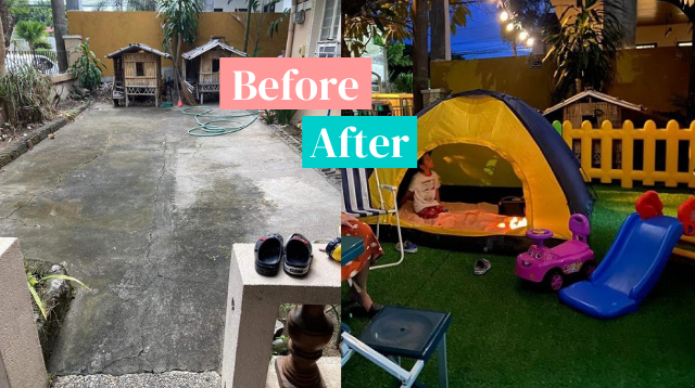 From Boring To Glamping! This Mom Gave Their Backyard A Makeover For P6,000