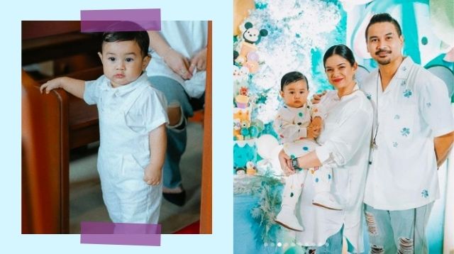 Meryll And Joem’s Son Gets Baptized On His First Birthday ‘Dahil Laging Napo-Postpone’