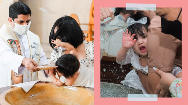 'Nang-aaway Na Ng Pari!' Parents Share Hilarious Binyag Pics Of Their Toddlers