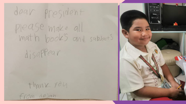 'Dear Mr. President, Please Remove All Math': Boy Writes To Government To Avoid Worksheets