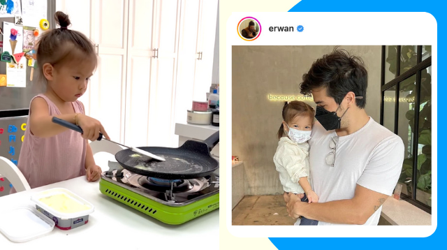 'I Make A Pancakes!': Erwan and Dahlia Amelie Cook And Share Family Recipe Together