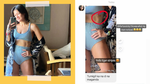 LOL! Camille Prats Posted A Photo Flexing Her Abs, Her Mom Noticed Something Else